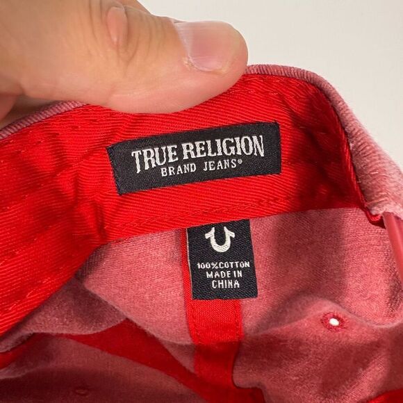 True Religion Faded Red Baseball Hat - Picture 8 of 8